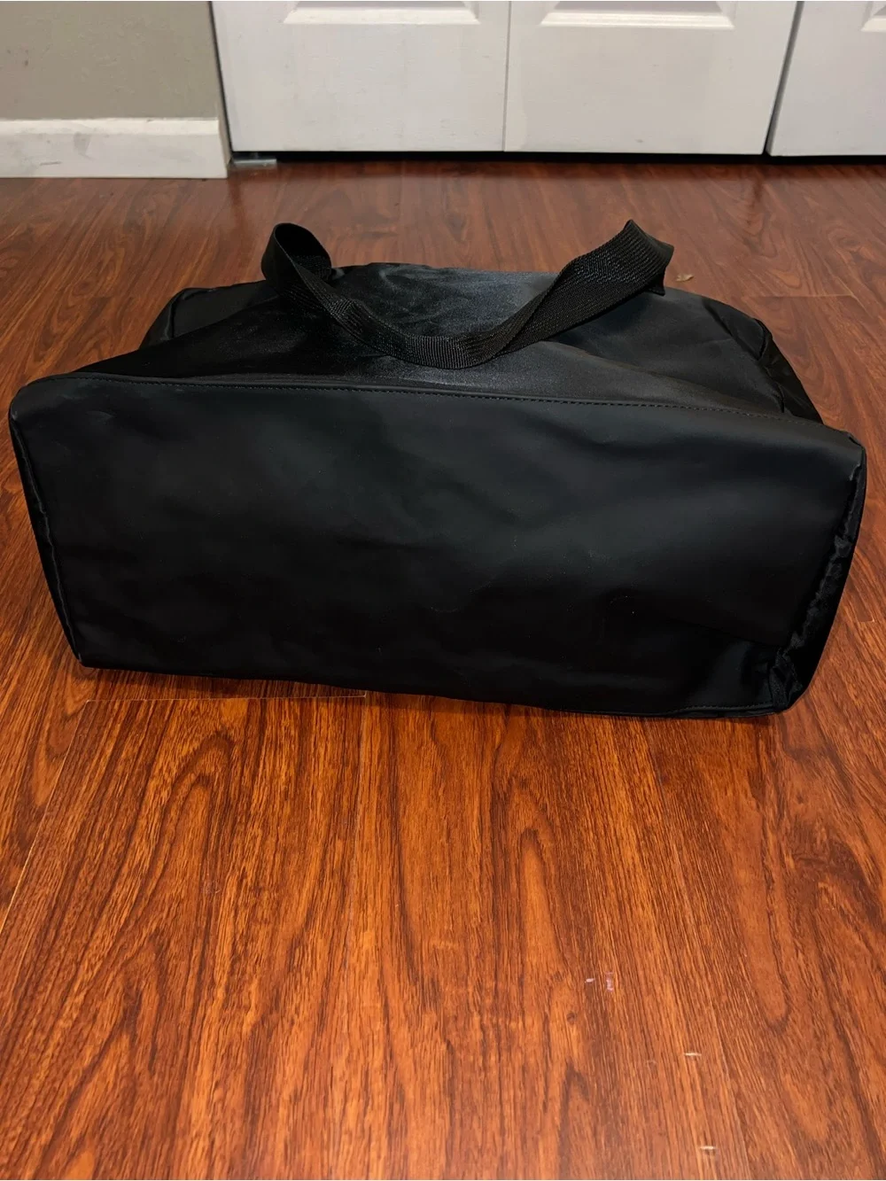 Paco Rabanne Black Nylon Duffel with Front Pockets
